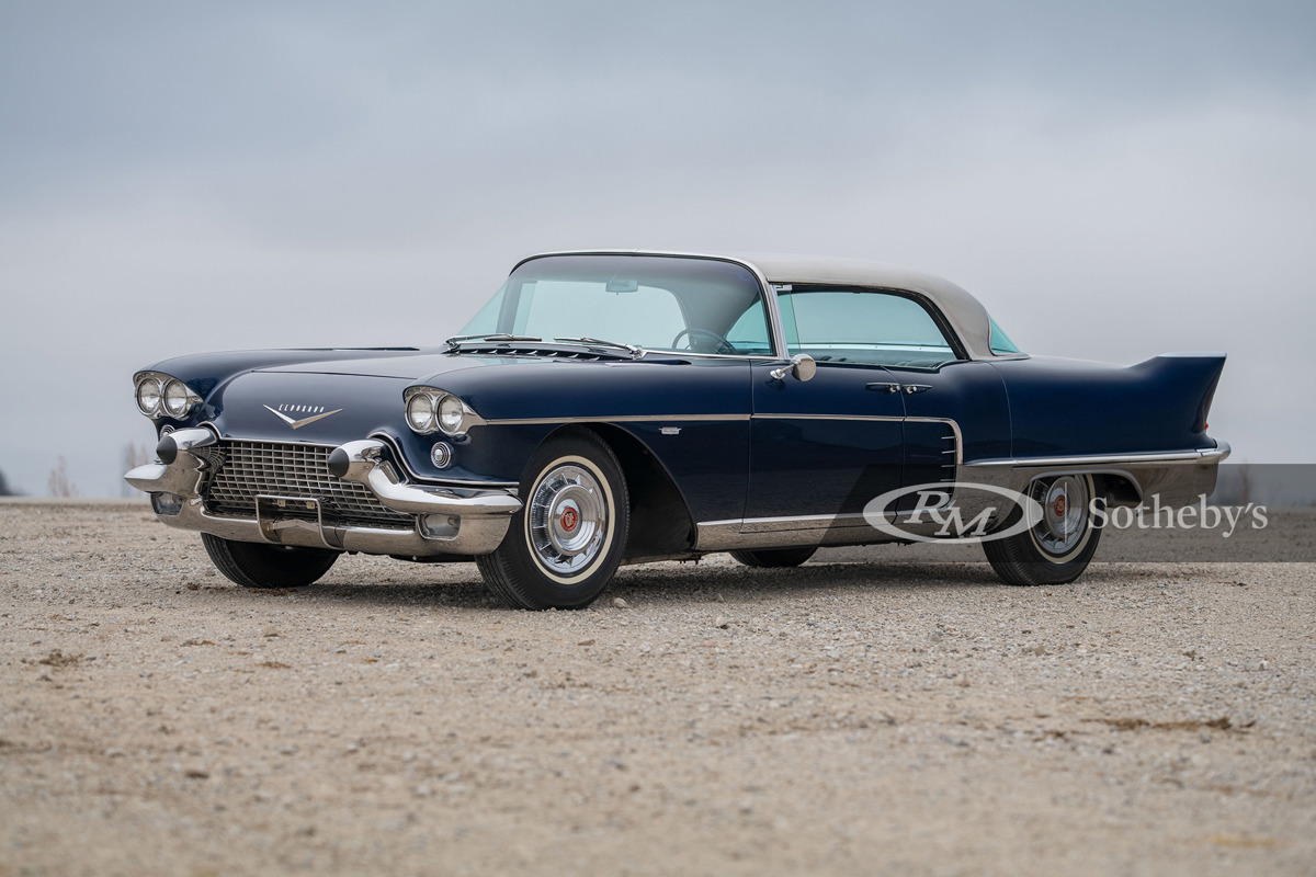 Dark Blue 1957 Cadillac Eldorado Brougham available at RM Sotheby’s Arizona Live Auction 2021